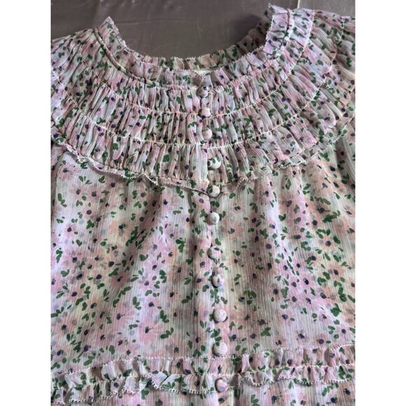 Alice + Olivia Margery | Sheer Ruffle | Boho Prarie | Romantic | Worn Once | L - Picture 11 of 16